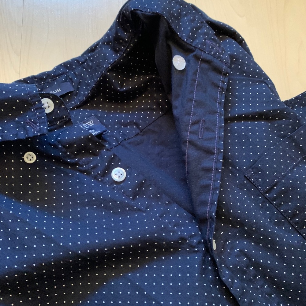 J. Crew Polka Dot Button Down